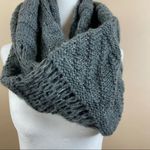 Nicole Marciano Grey With Silver Threading Infinity Scarf Classic Chunky Gray Photo 6