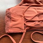 Xhilaration  Crochet Knit Swimsuit Bikini Top Tank Top Size Medium Photo 2