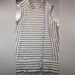 Madewell  White and Black Striped Tank Top Photo 6