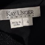 Kay Unger  Elegant Black One-Shoulder Dress Size 4 Photo 12