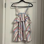 Hill House Home stripe gigi mini dress. Size xxs. White Photo 1