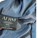 Afrm Agnes Oversized Denim Blazer Jacket Dark Wash Blue Size Medium Photo 12
