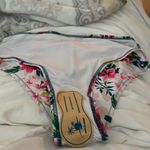 Beachsissi Floral Tropical Bikini Bottom Size Small White Green White Photo 8