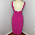 Nicholas‎ Crepe Quilted Bra Dress in Fuschia Pink Size 6 Photo 4