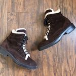 Aquatalia • Lynne waterproof suede bootie faux fur trim ankle boot lace up Photo 6