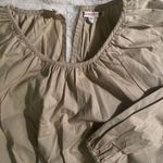 Sundry  Shirred Tan Cotton Woven Tiered Midi Dress Medium Photo 1