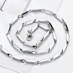 Link Chain Necklace for Men Women Streetwear Unisex Hip Hop Style Silver Photo 2