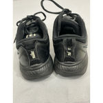 Nike Womans  Woman Training Size 6 Black Leather Lace Up Sneakers Photo 3