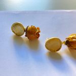 Handmade Real Dried yellow Rose Flower Earrings – Unique & Delicate Design new Photo 7