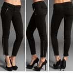 J Brand Ankle Zip Moto Skinny Black Pant Sz 26 Photo 1