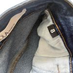 LOLA Premium High Rise Flared Denim Jeans Womens Size 8 Dark Wash Edgy Simple Blue Photo 10