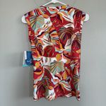 NWT Coolibar Kaylana Tank Top Woman’s XS UPF 50+ Floral Red Tropical 10642 Lined Photo 3
