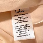 Lulus  Sweet Daydream Cream Satin Puff Sleeve Tie-Front Mini Dress Photo 9