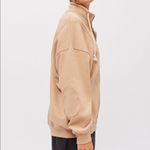 BDG  Porter Zip Up Sweatshirt Tan Size Medium NWT Photo 4