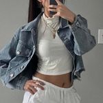 SheIn Jean Jacket Cropped Photo 0