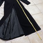 Carmel Zhao Star Georgette Trench Blazer Overcoat Long Designer Black jacket 8 Photo 7