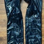 Maeve Anthropologie  Faux Leather Navy Pants Photo 1