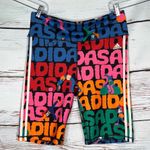 Adidas x Farm Rio Size XL Multicolor High Rise Bike Shorts Photo 0
