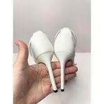 Schutz  Dress Sandals Ladies Size 5B White Leather Strappy Open Toe Stiletto Heel Photo 6