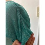 Mudd seafoam teal sparkly green tank top shirt combo Y2K Lizzie McGuire Small Photo 2