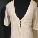 Sabo Skirt 💜  White Ruffled Buttoned Midi Sundress Photo 1