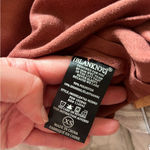 BLANK NYC  Faux Suede rust moto drape, diagonal Zip Sweater xs Photo 5