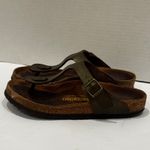 Birkenstock  Gizeh Thong Sandals Slide Metallic Cork Footbed Size 39 / 8.5 US Photo 3