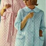 Vintage Sears Quilted Pink Floral Robe House Coat Pearl Snap Up Womens Medium Photo 8