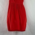 Shoshanna  Orange Silk Beaded One Shoulder Dress NWT Size 4 Photo 7