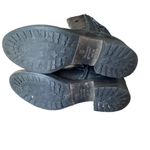 Vera Wang  Evan Black Leather Zipper Riding Moto Boots size 7 Photo 7