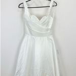 Lulus  Modern Affection White Taffeta Pleated Sleeveless Maxi Dress Wedding S NWT Photo 4