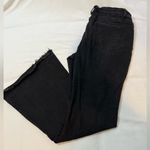 SheIn Mid Rise Black Flared Raw Hem Jeans Size XL (12) Photo 0