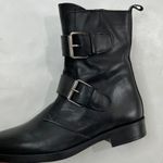 Emanuele Crasto Buckle Leather Moto Boots Photo 6