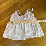 Abercrombie & Fitch  Vintage Y2K Babydoll Lace Trim Ruffle Adj Straps XS Pink Photo 6