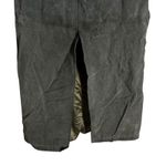 BLANK NYC Hunter Green Retro Suede Leather Front Slit Pencil Midi Skirt Size 29 Photo 7