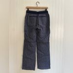 Athleta Stripe Bali Linen Trouser Straight Leg Pant in Blue Stripe Size 4 Photo 5