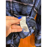 Rails  Hunter Shirt XS Midnight Blue Pink Plaid Button Down Soft Rayon Top Photo 2