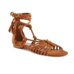 Joie  Women's Braided Tan Lace Up Gladiator Sandals Size 35 Photo 5
