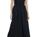 Donna Morgan NWT Shirred Midi Dress  For Maggy‎ Shirring At The Waist Sz 12 Black Photo 2