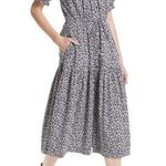 Rebecca Taylor La Vie Willow Bud Prairie Cottagecore Midi Dress Large Photo 0