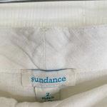 Sundance  White Eyelet Cargo Pants Lace Linen Summer Beachy Coastal Size 2 Photo 4