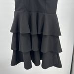 Altar'd State  Black halter open back ruffle tiered Mini Dress M flirty dance Photo 7