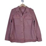 Gap  Womens M Dusty Pink Core Shirt Jacket Shacket Photo 0