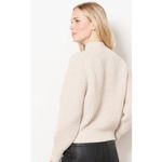Evereve  Capri Oatmeal Raglan Sleeve Mockneck Pullover - Size - XS Photo 2