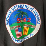 Vintage 90s Vietnam Veterans of America T Shirt Gray XL Extra Large Solid Logo Photo 4