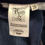 Rich & Skinny Biker Dark Wash Bootcut Jeans Cut A1167 Size 28 Photo 7