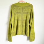 Club Monaco pointelle stitch green oversized sweater sz Medium Photo 7