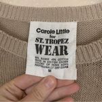 Vintage Carol Little Striped Coastal Seashell Sweater Pink Size M Photo 6