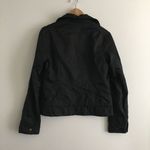 ZARA TRF Full Zip Up Jacket Black Hooded Womens Size M Athletic Photo 2