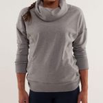 Lululemon Gray Rest Day Long Sleeve Cowl Neck Sweatshirt Top L Photo 7